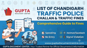 List of Chandigarh Traffic Police Challan & Traffic Fines