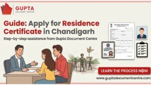 Apply for Residence Certificate in Chandigarh.