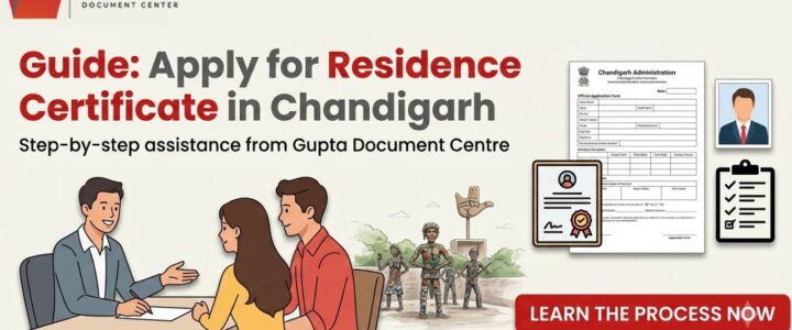 Apply for Residence Certificate in Chandigarh