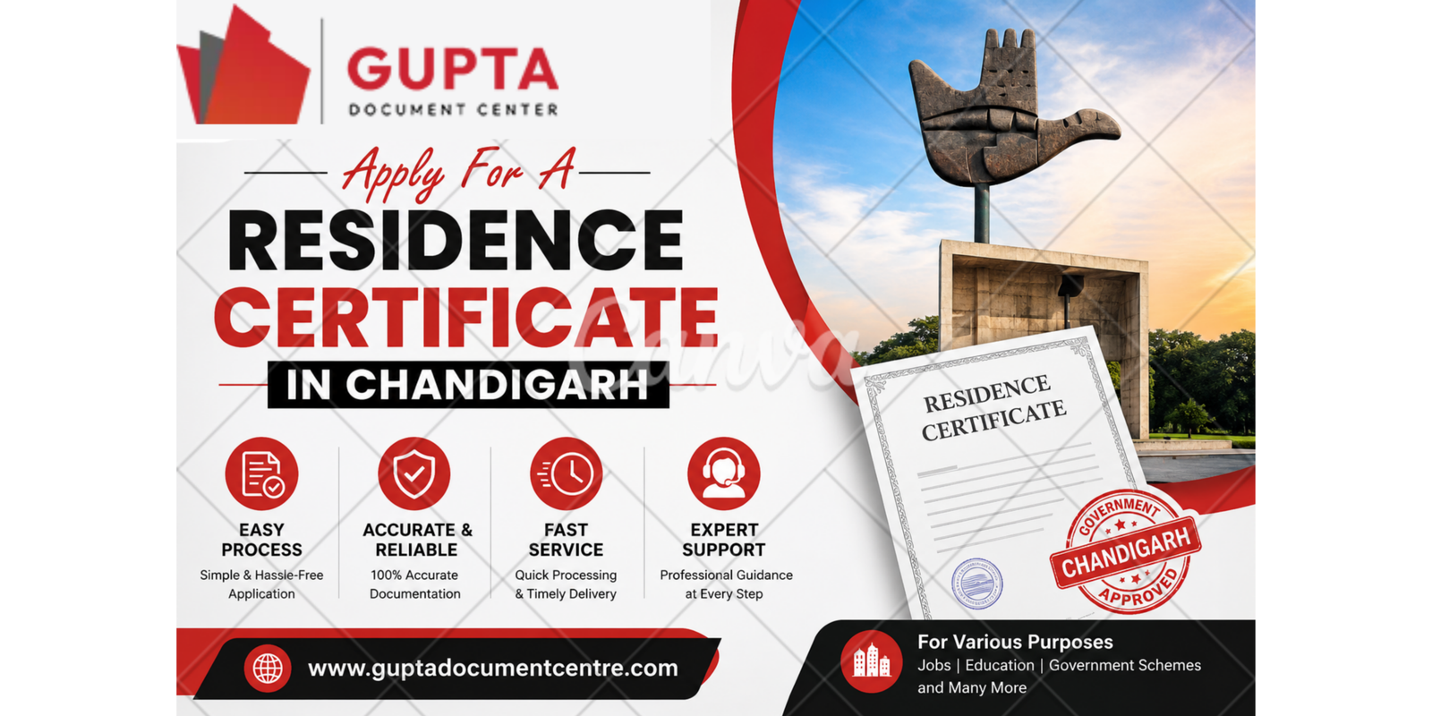 Apply For A Residence Certificate In Chandigarh