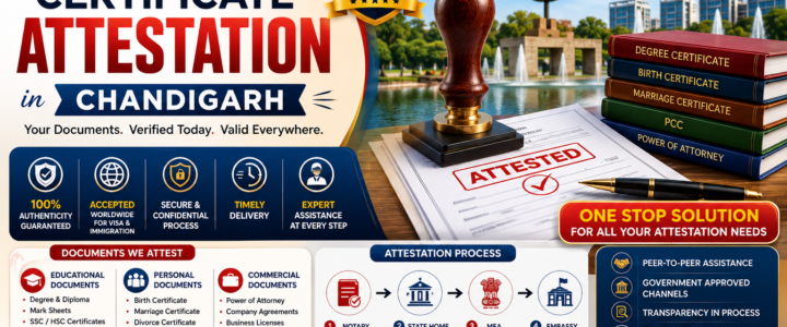 Certificate Attestation in Chandigarh