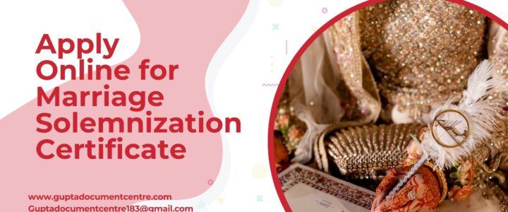 Apply Online for Marriage Solemnization Certificate