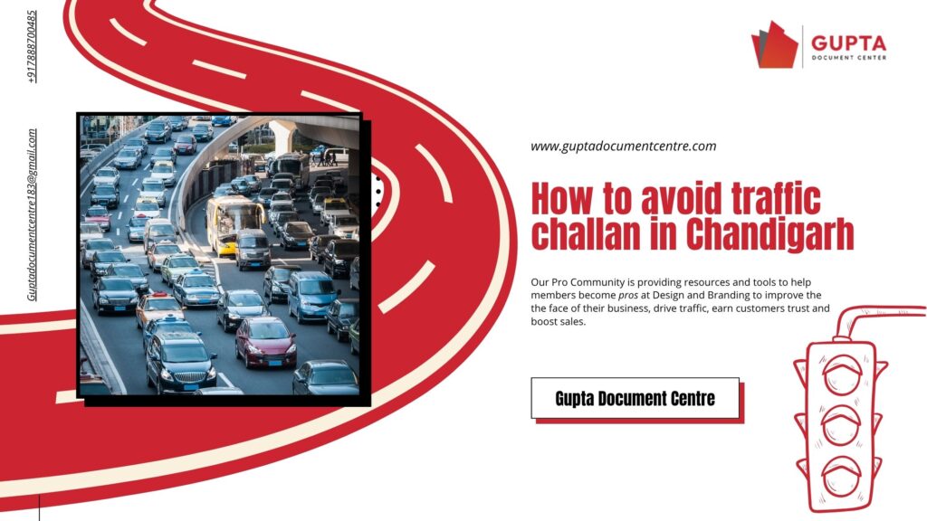 How to avoid traffic challan in Chandigarh
