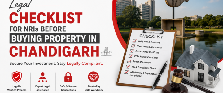 Legal Checklist for NRIs Before Buying Property in Chandigarh