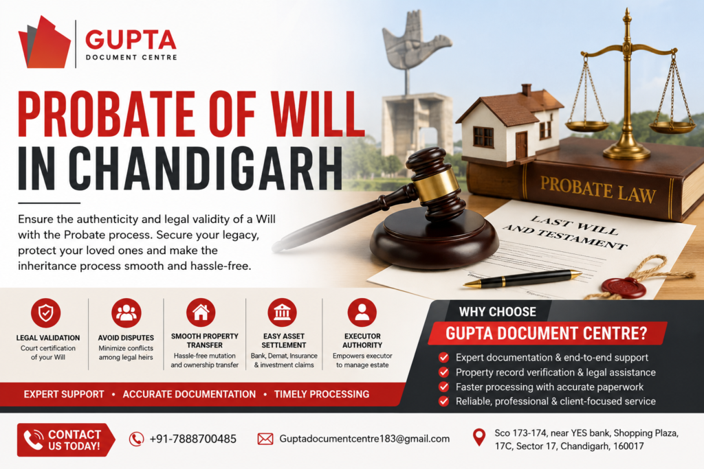 Probate of Will in Chandigarh