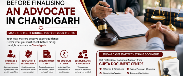 What to Check Before Finalising an Advocate in Chandigarh